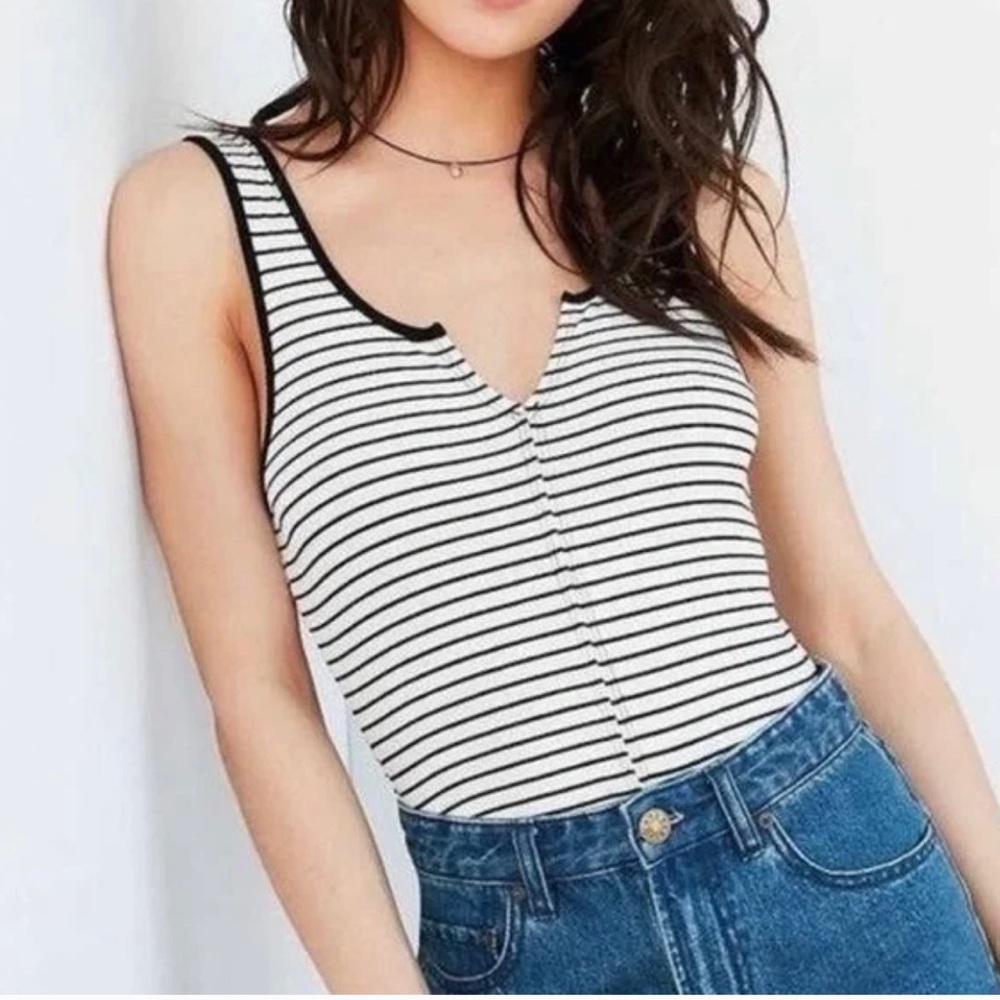 Out From Under stripe bodysuit